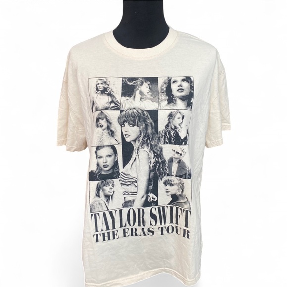 Taylor Swift The Eras Tour Graphic Tee - Cream - Picture 1 of 7